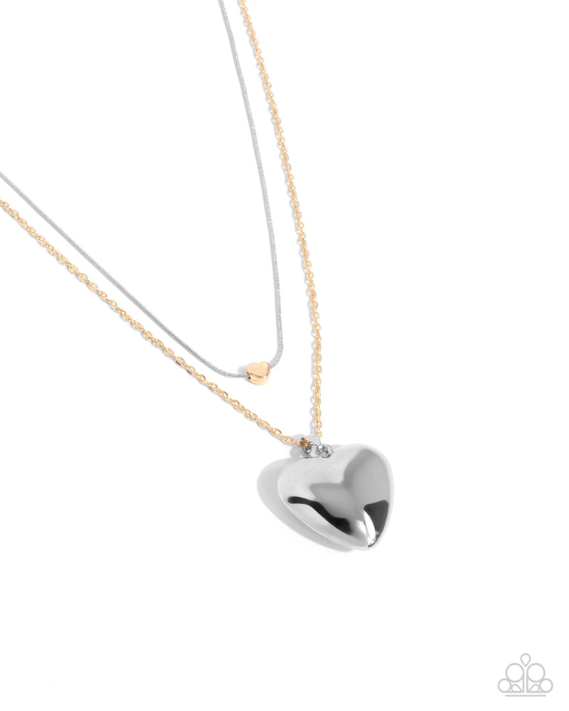 Halting Hearts Necklace - Multi | Paparazzi Accessories image 2