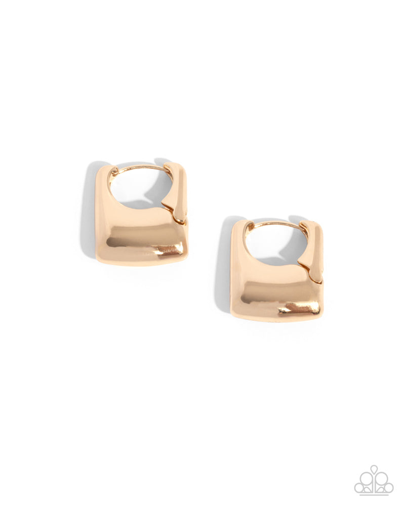 Square Symmetry Earrings - Gold image 2