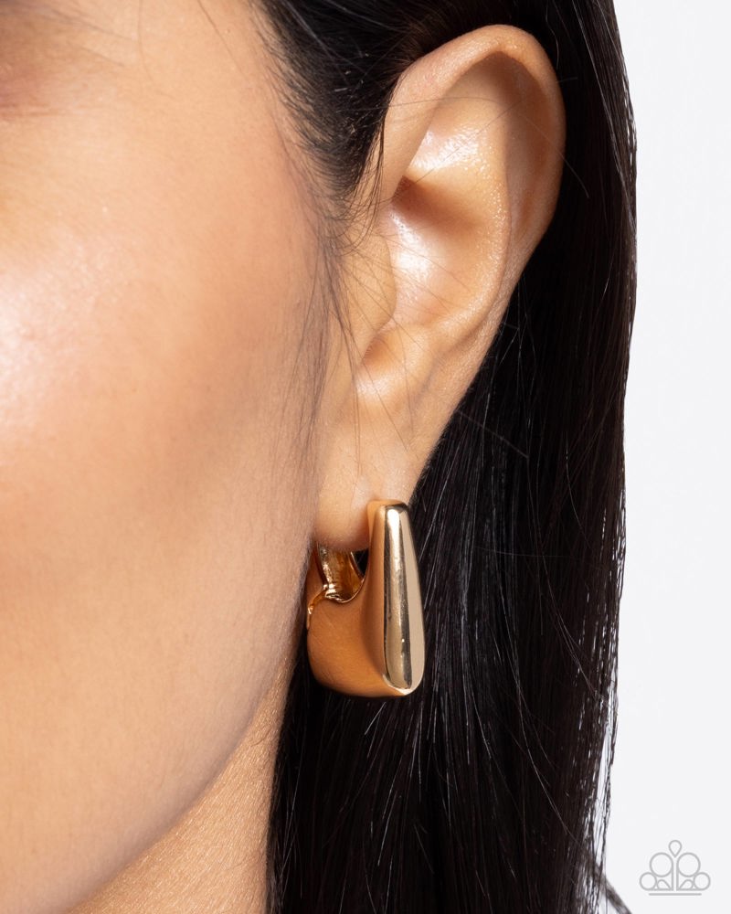 Square Symmetry Earrings - Gold