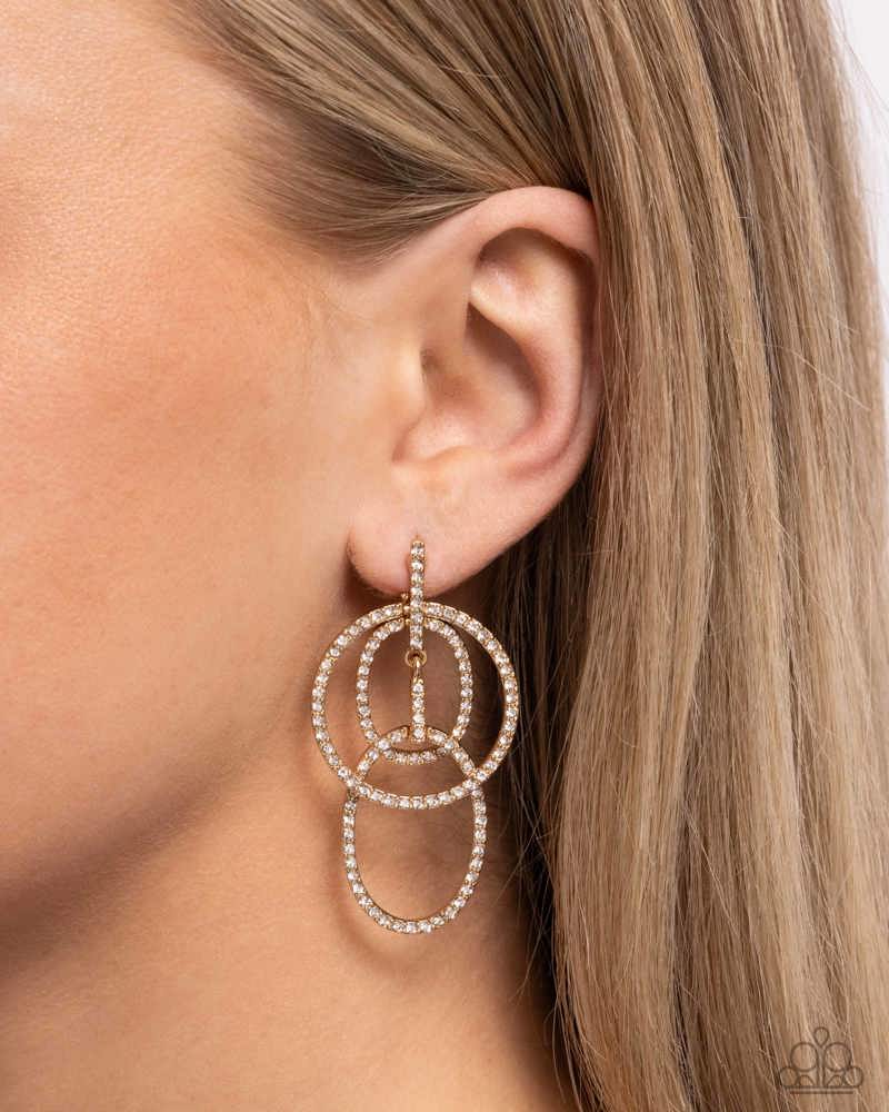 Geometric Glitz Earrings - Gold