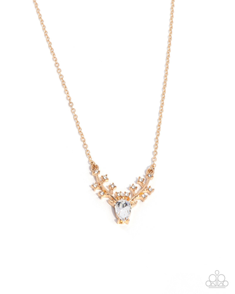 Sacred Stag - Gold | Paparazzi Accessories
