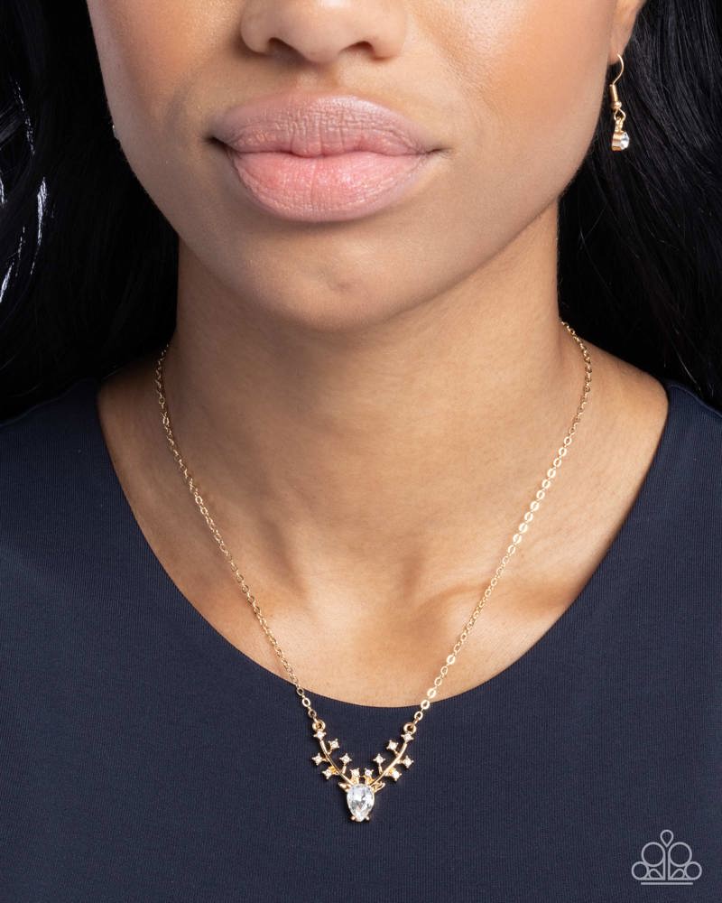 Sacred Stag - Gold | Paparazzi Accessories