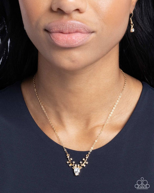 Sacred Stag - Gold | Paparazzi Accessories