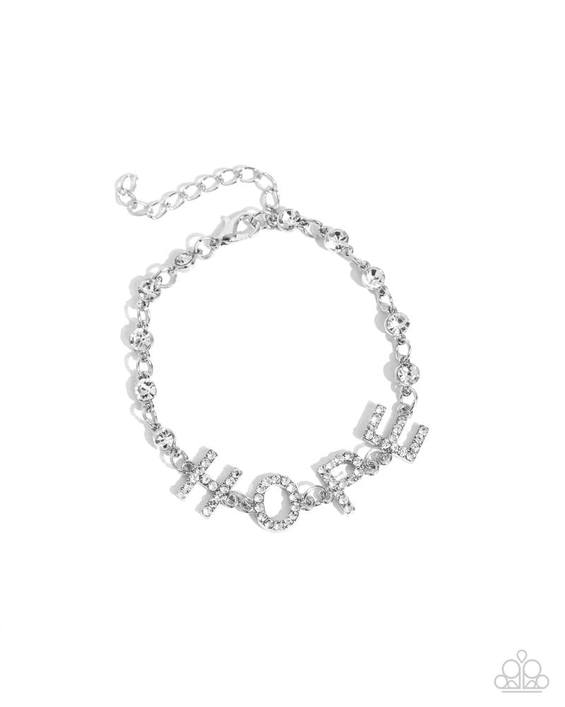 Honorable Hope - White | Paparazzi Accessories