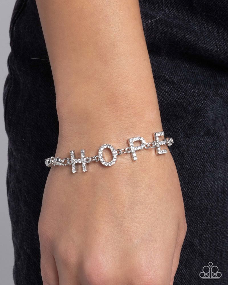Honorable Hope - White | Paparazzi Accessories
