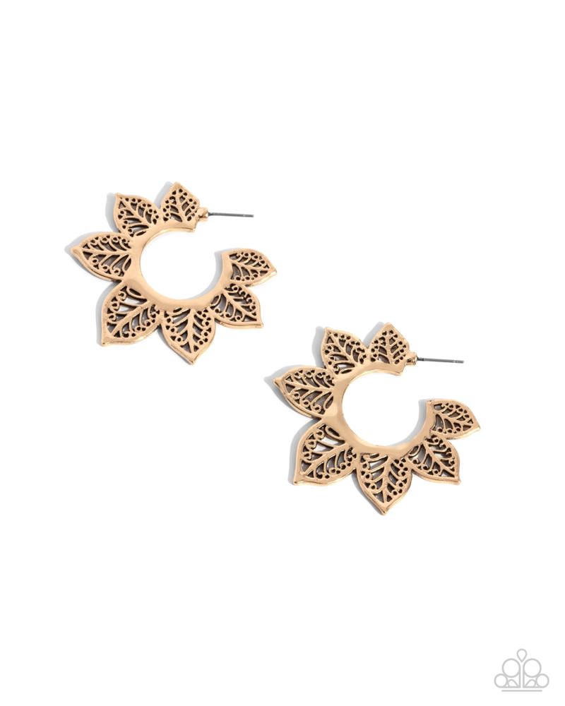 Tangled Tapestry Earrings - Gold image 2