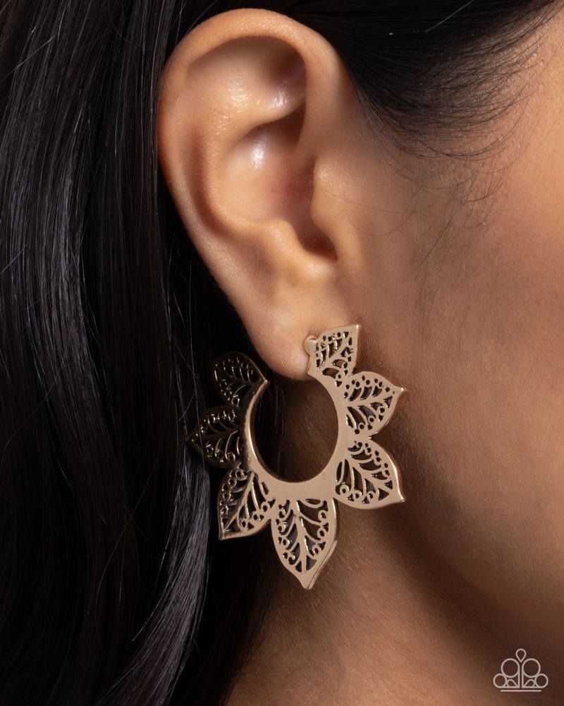 Tangled Tapestry Earrings - Gold image 3