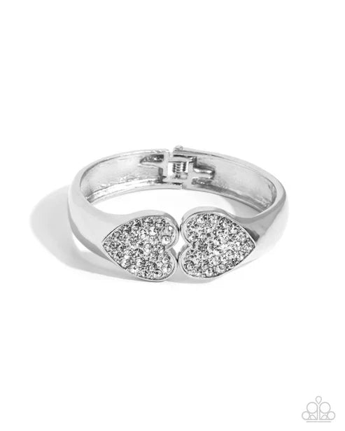 Romantic Rhapsody - White Heart Bracelet