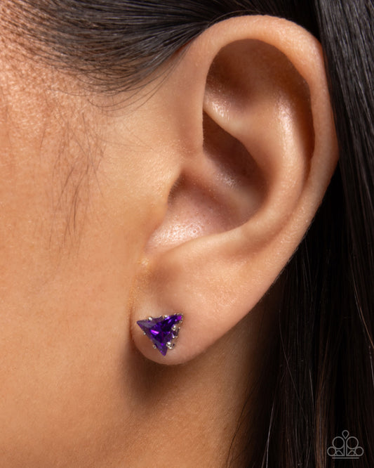 Triangular Twinkle - Purple | Paparazzi Accessories