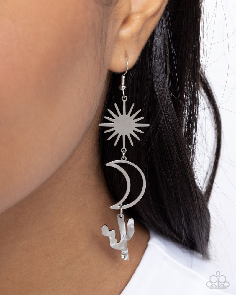 Wishfully Western Earrings - Silver image 3