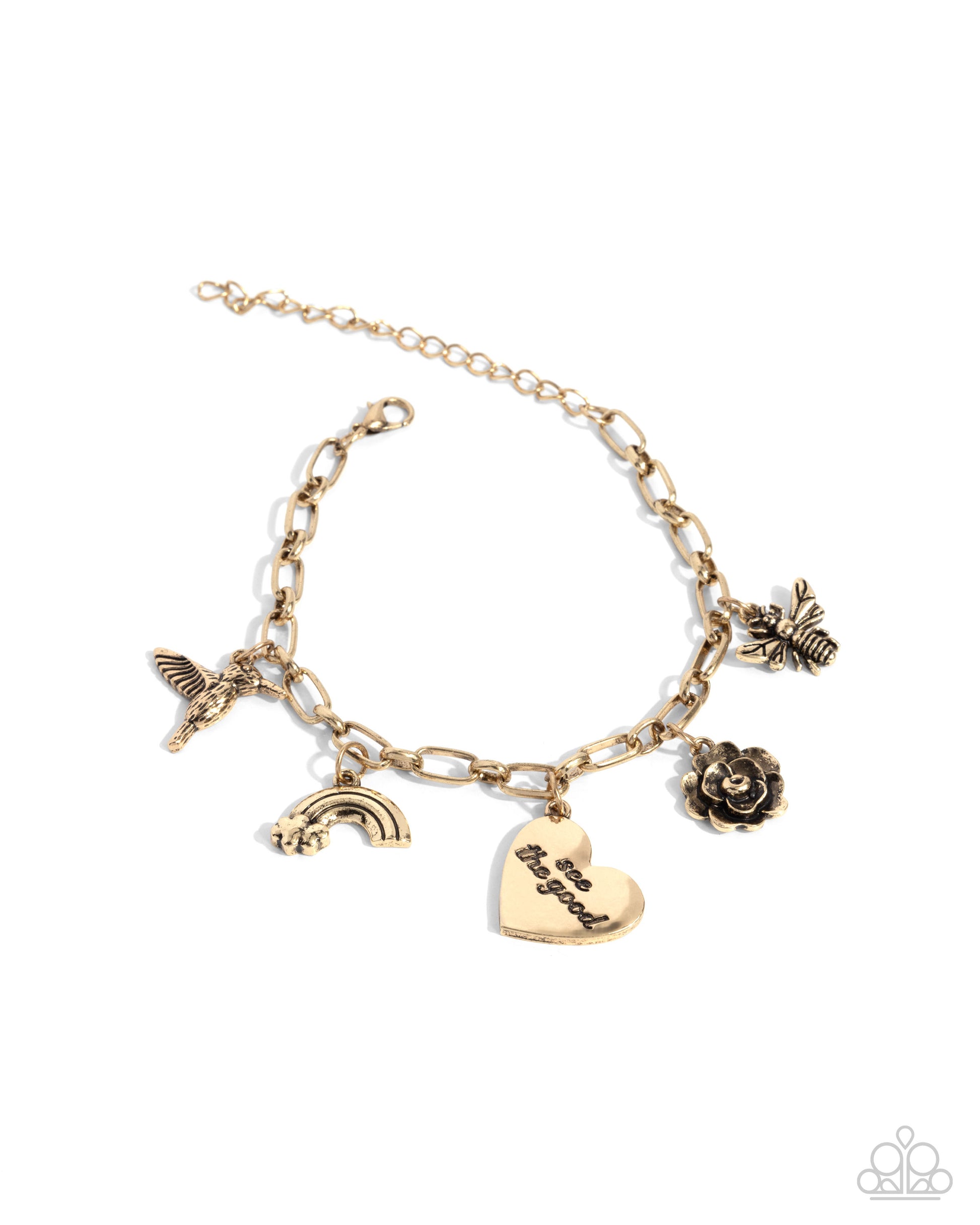 Positive Outlook Bracelet - Gold image 2