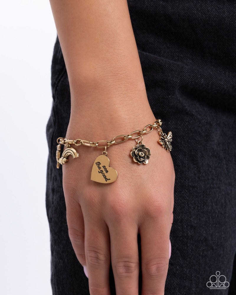 Positive Outlook Bracelet - Gold