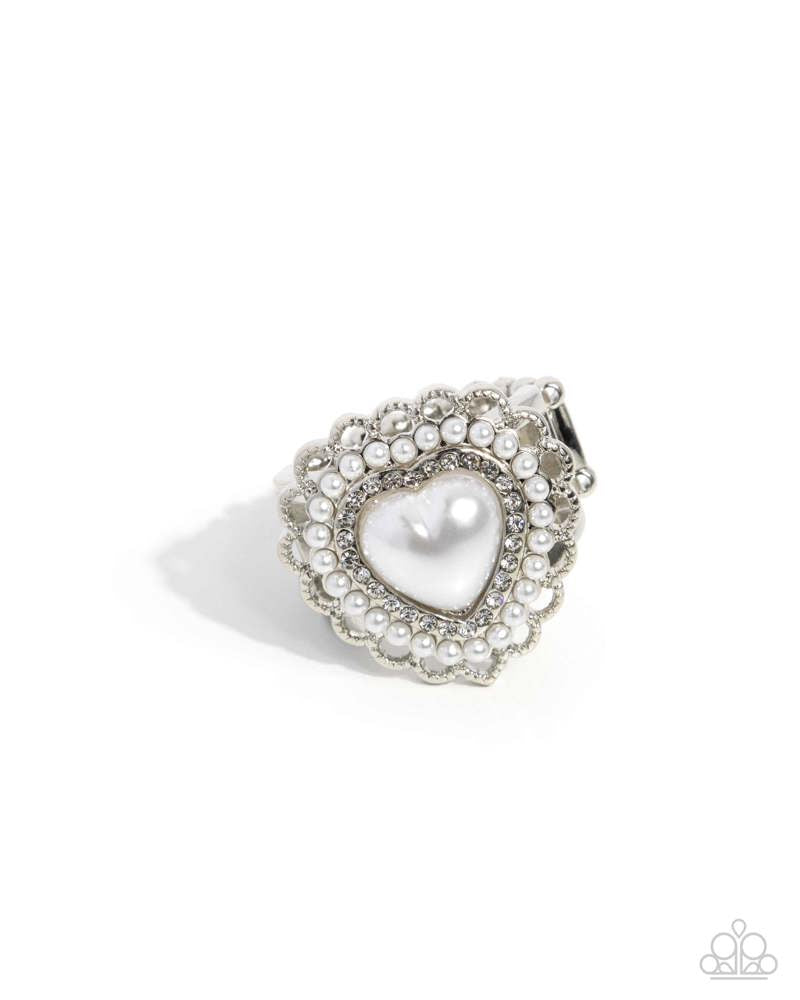 Opulent Overlay - White | Paparazzi Accessories