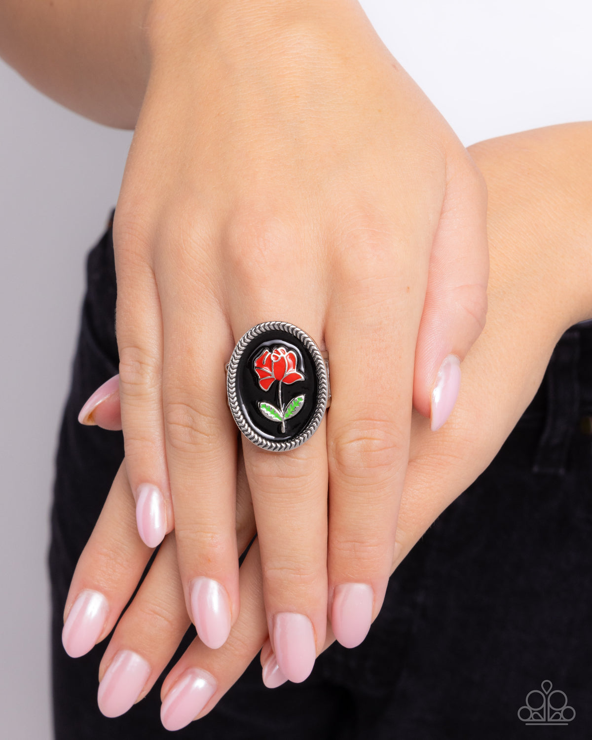 Delicate Dowry Ring - Black image 3