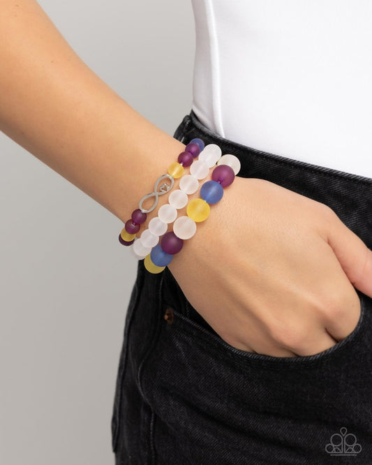 Simplistic Stack - Purple | Paparazzi Accessories