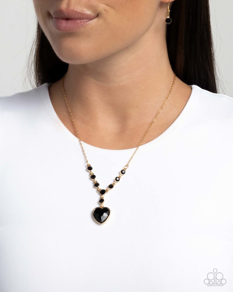 Fresh Fondness Necklace - Black | Paparazzi Accessories image 3