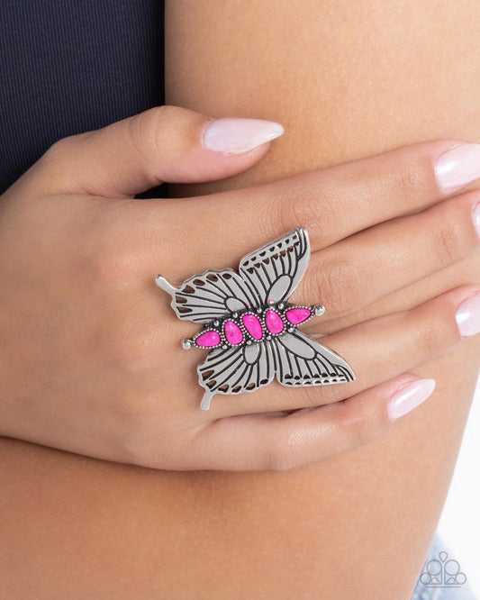 Brash Butterfly - Pink | Paparazzi Accessories