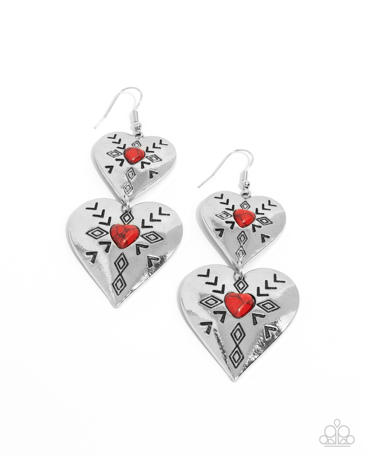 Rustic Repetition - Red | Paparazzi Accessories