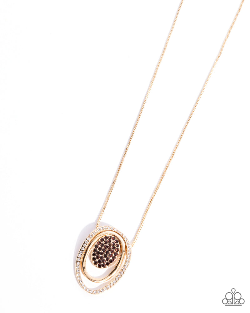 Glistening Grade Necklace - Brown image 2