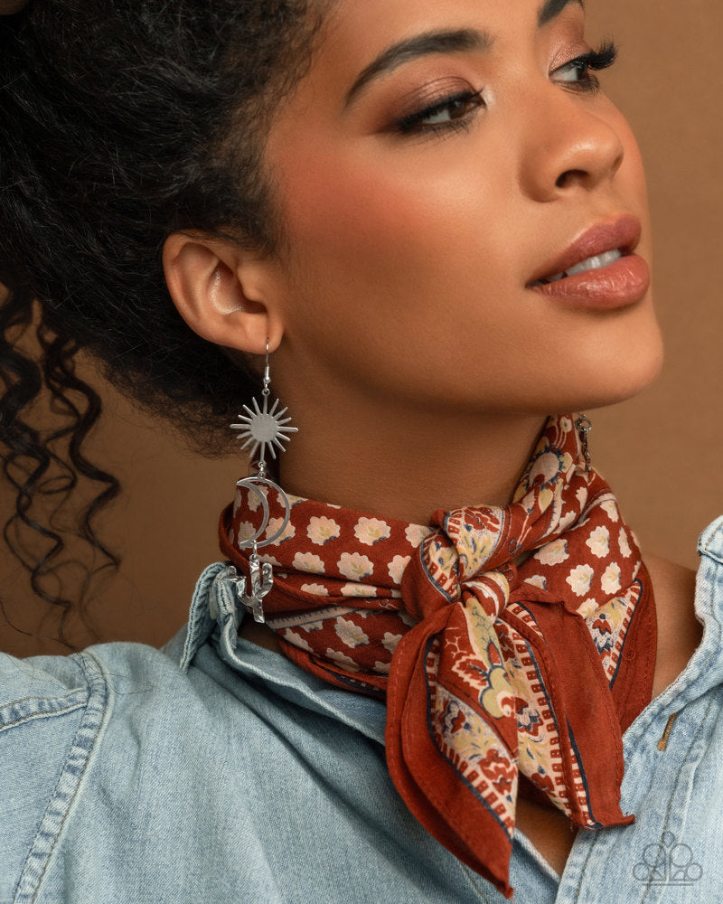 Wishfully Western Earrings - Silver