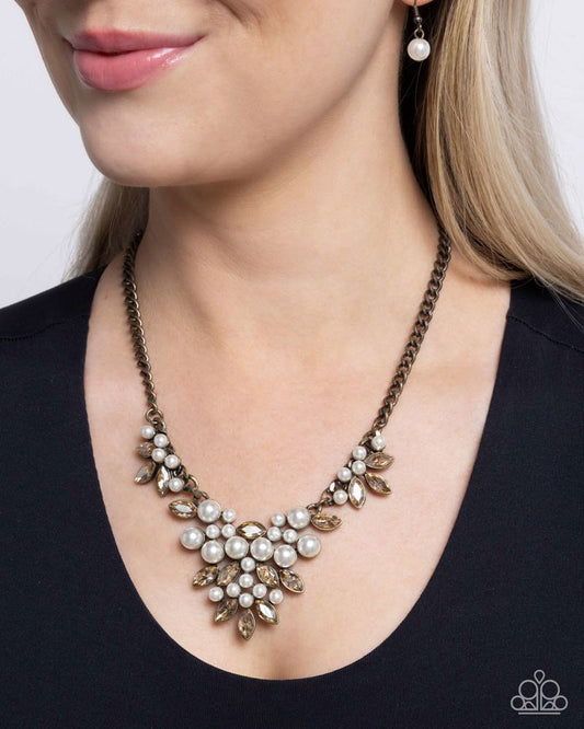 Fresh Facets Necklace - Brass | Paparazzi Accessories image 3