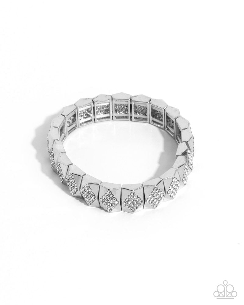 Ornate Outline - White | Paparazzi Accessories