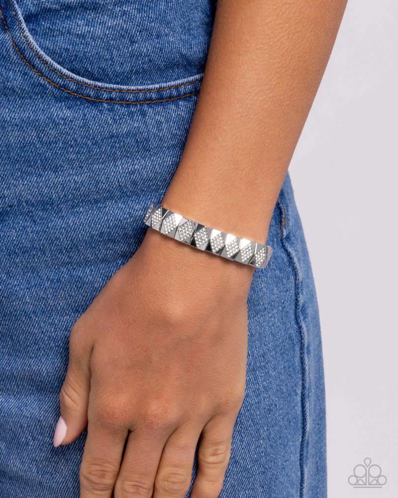 Ornate Outline - White | Paparazzi Accessories