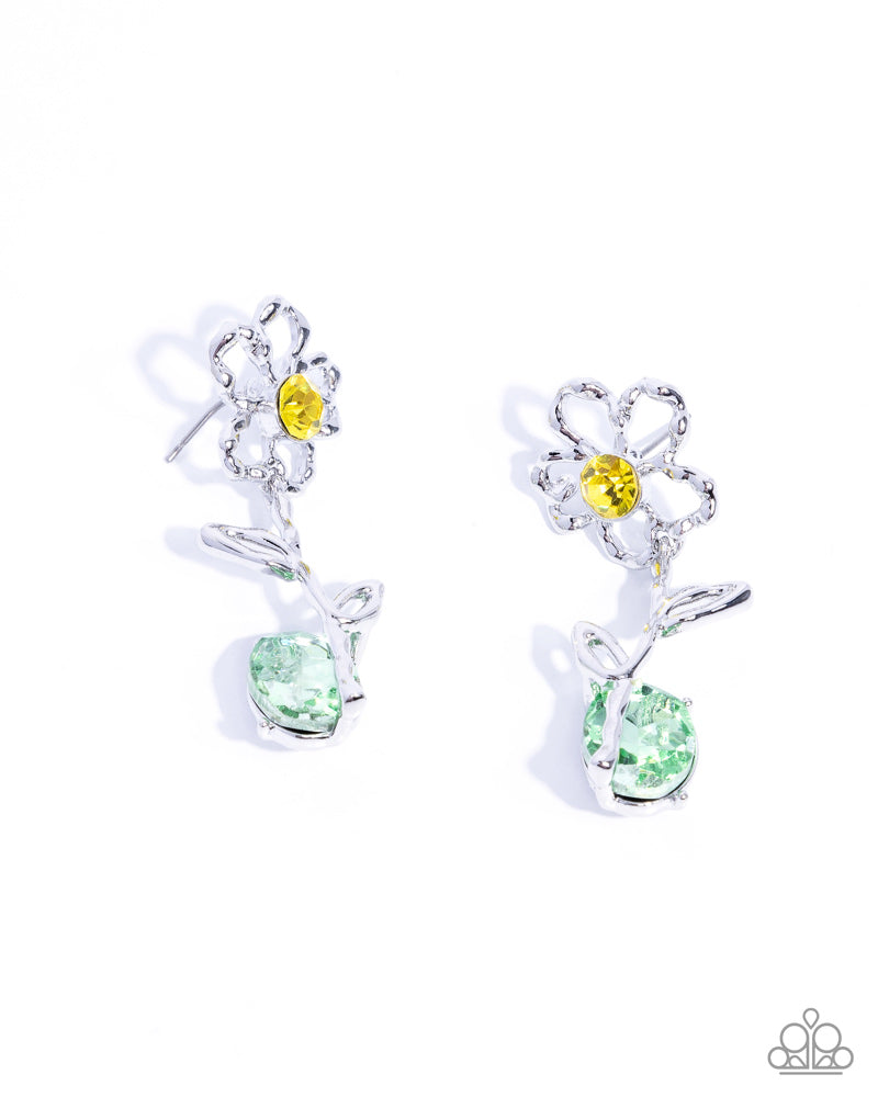 Whimsical Welcome Earrings - Yellow image 2