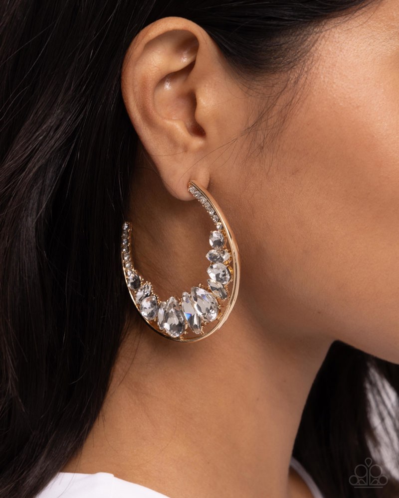 Refined Rewind Earrings - Gold image 3