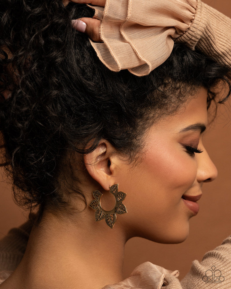 Tangled Tapestry Earrings - Gold