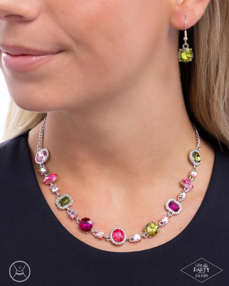 Dramatic Debut Necklace - Multi | Paparazzi Accessories image 3