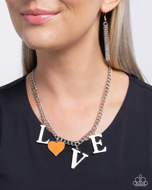Lovely Lineup - Orange | Paparazzi Accessories