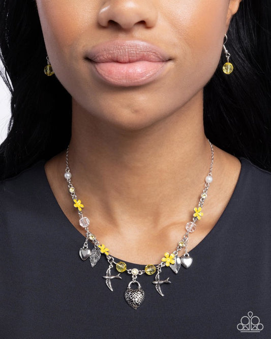 Flight of the Sparrow - Yellow | Paparazzi Accessories