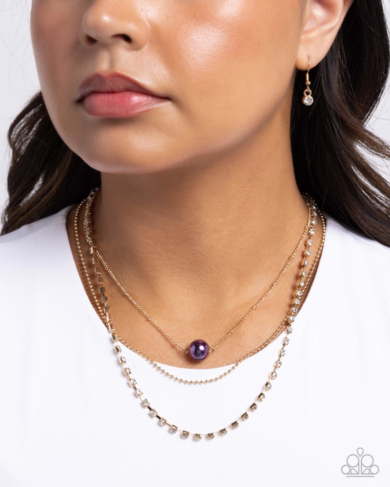 Symmetrical Shimmer - Purple | Paparazzi Accessories