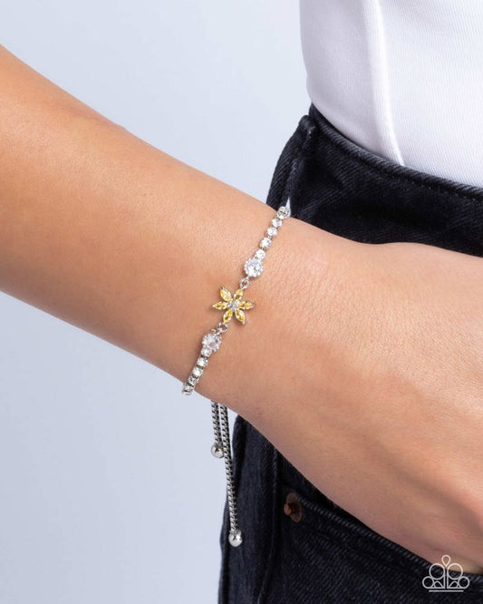 Dainty Delivery - Yellow | Paparazzi Accessories