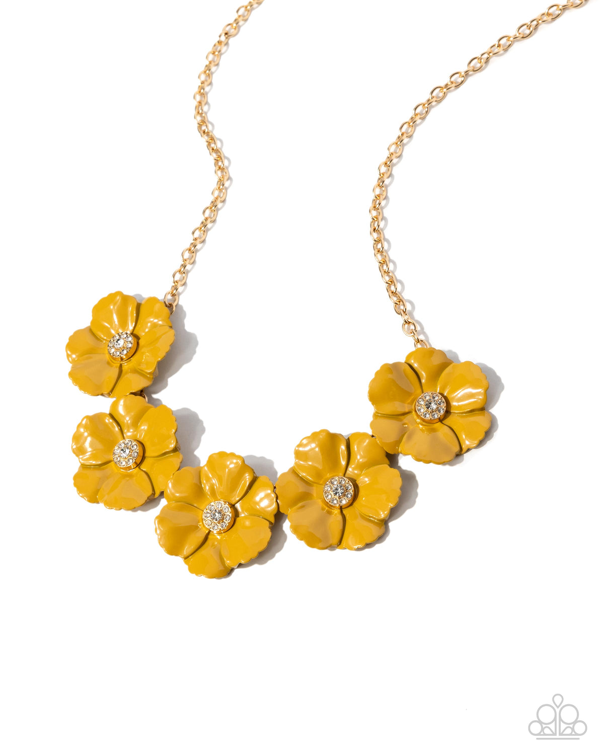 Floral Favor Necklace - Yellow image 2
