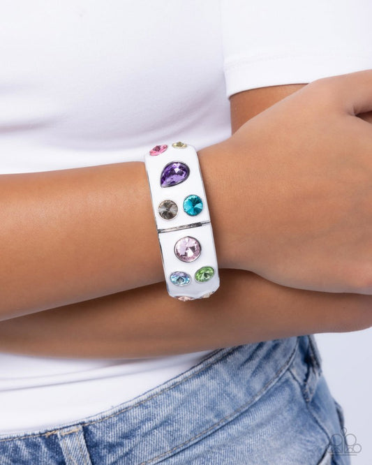 Planned Polka Dots - White | Paparazzi Accessories