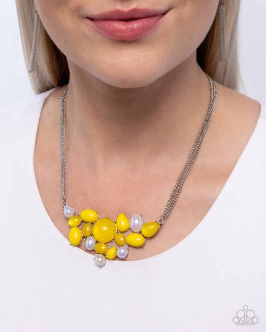 Shimmery Supply - Yellow | Paparazzi Accessories