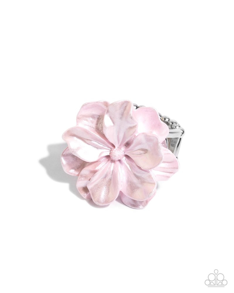 Floral Flex Ring - Pink image 2