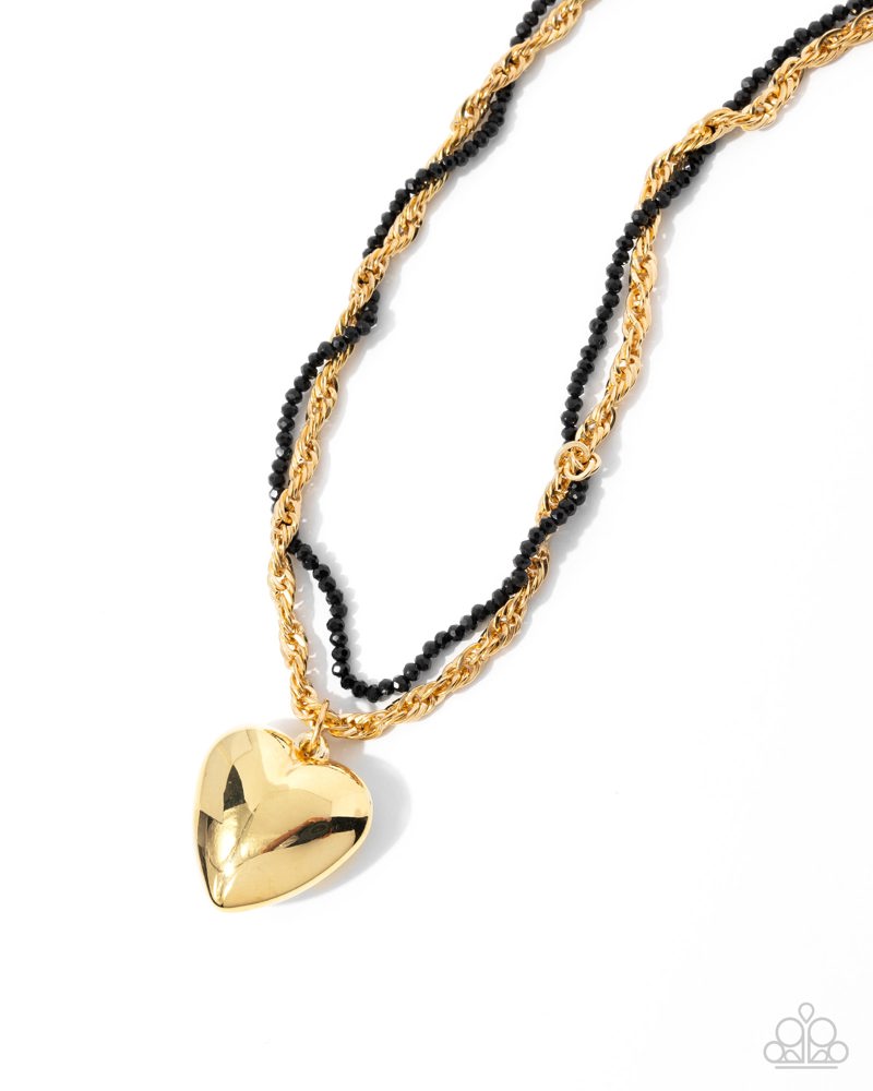 Falling Slowly - Gold | Paparazzi Accessories