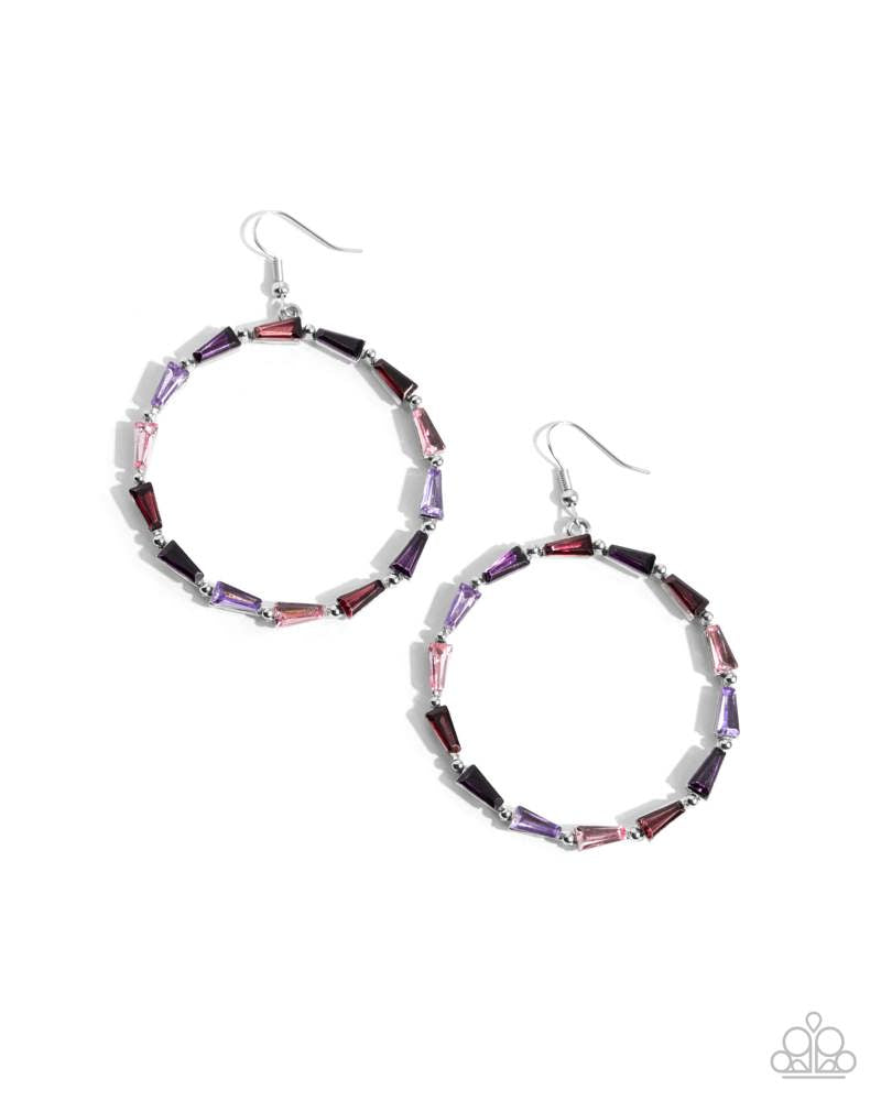 Bounce Around Earrings - Purple | Paparazzi Accessories image 2