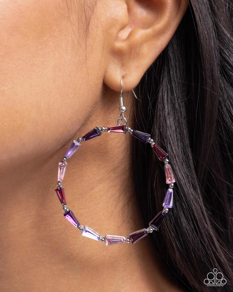 Bounce Around Earrings - Purple | Paparazzi Accessories image 3