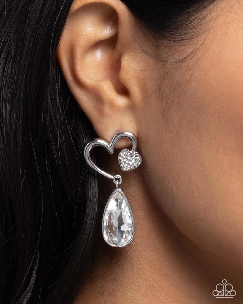 Coupling Up Earrings - White