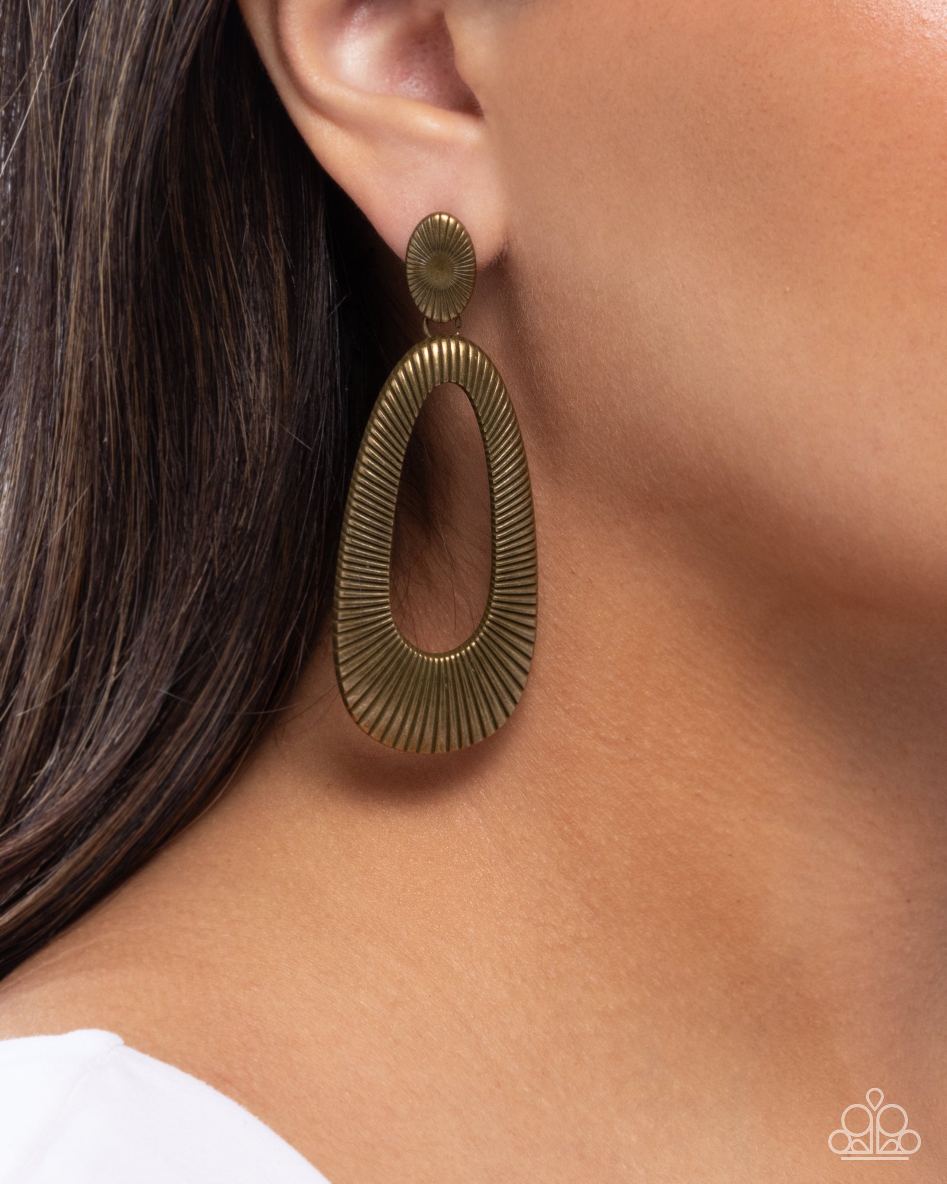 Princess Potential Earrings - Brass