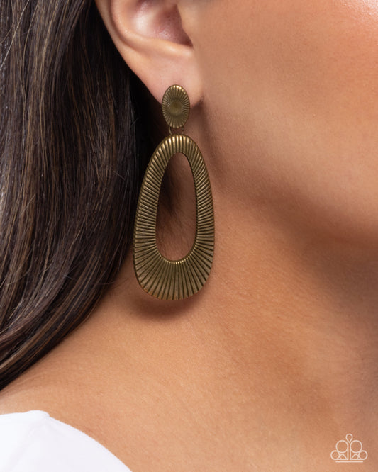 Princess Potential Earrings - Brass