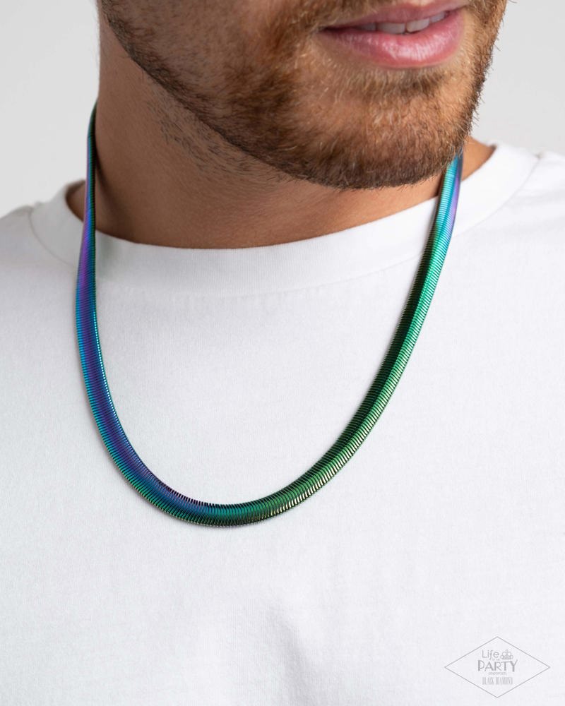 Industrial Index Necklace - Multi | Paparazzi Accessories