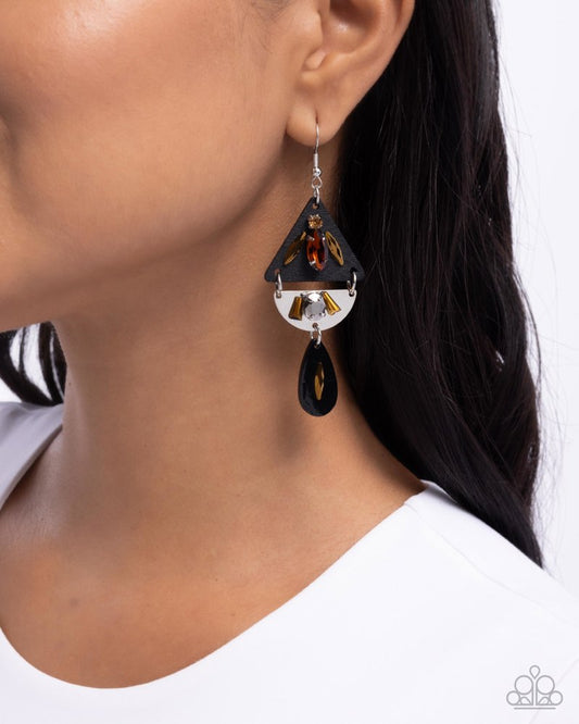 Abstract Articulation - Black | Paparazzi Accessories
