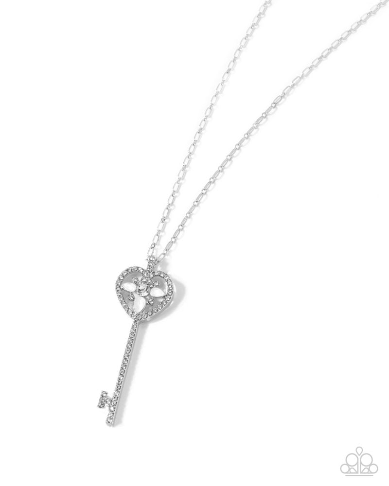 Key Candidate - White | Paparazzi Accessories
