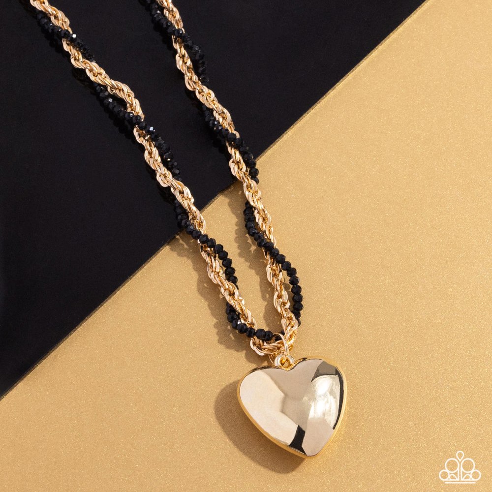 Falling Slowly - Gold | Paparazzi Accessories