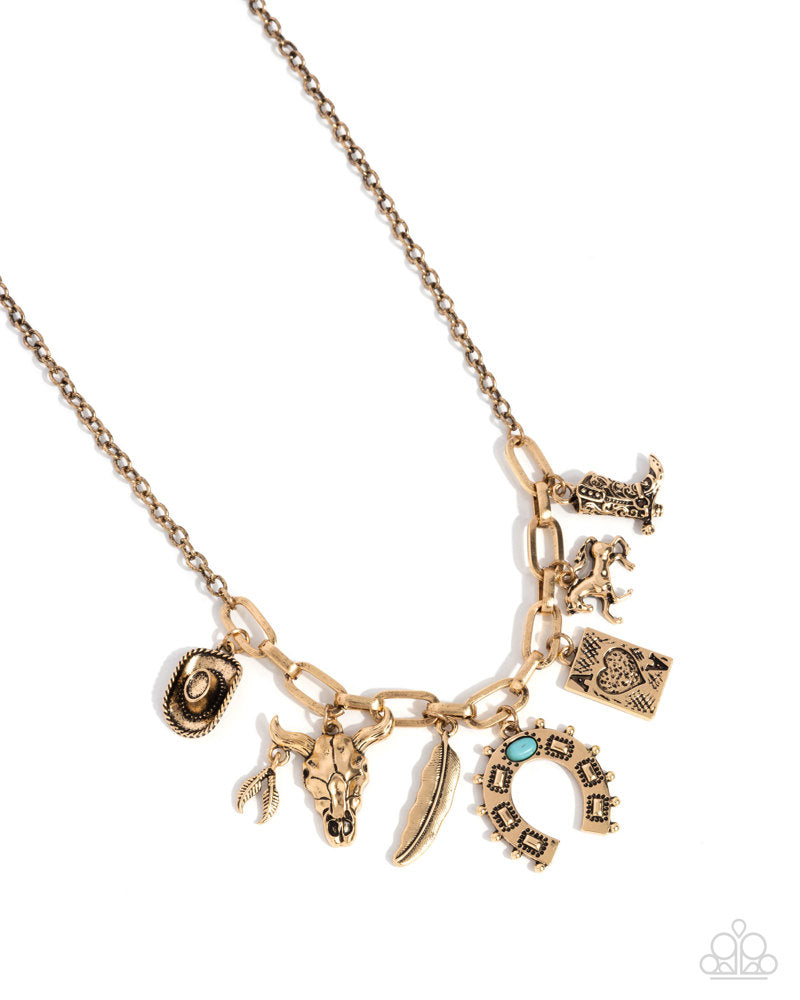 Saloon Girl - Gold | Paparazzi Accessories